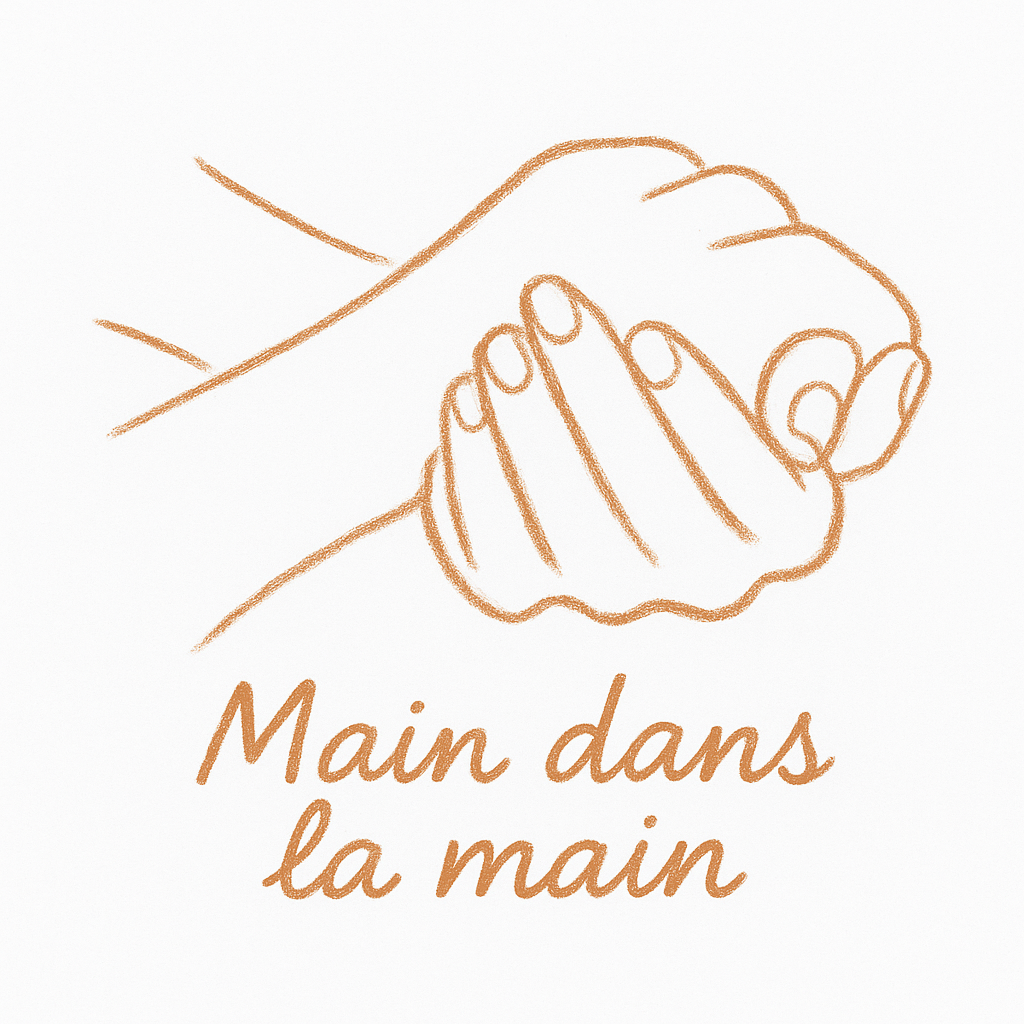 Main dans la main avec Fanny